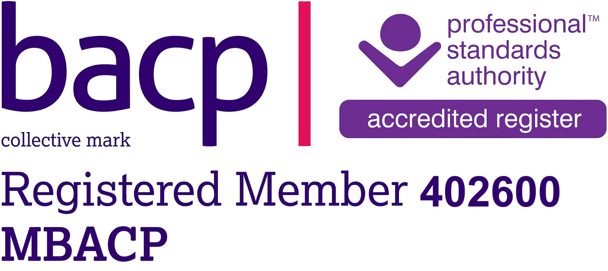 BACP Accredited Member logo.